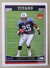 2006 Topps #368 LenDale White Rookie Tennessee Titans