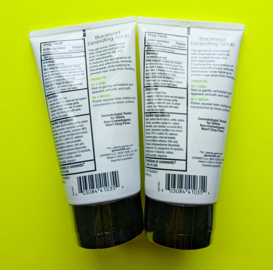 Exfoliante eliminador de puntos negros Garnier SkinActive con carbón - Lote de 2 Foto 2 de 2