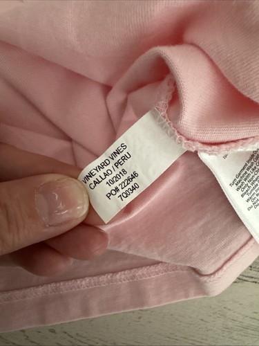 Vineyard Vines Hoodie Beach Cover Up Dress LS Girls Large Whale Pink Blue - Picture 12 of 13