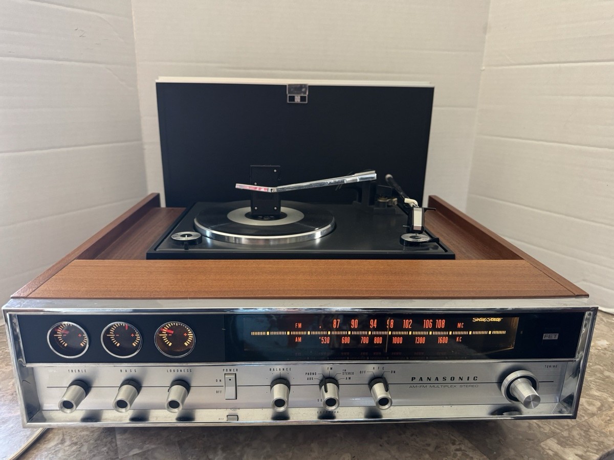 Panasonic SG-999 AM/FM Stereo Concealed Turntable, Vintage 1960s