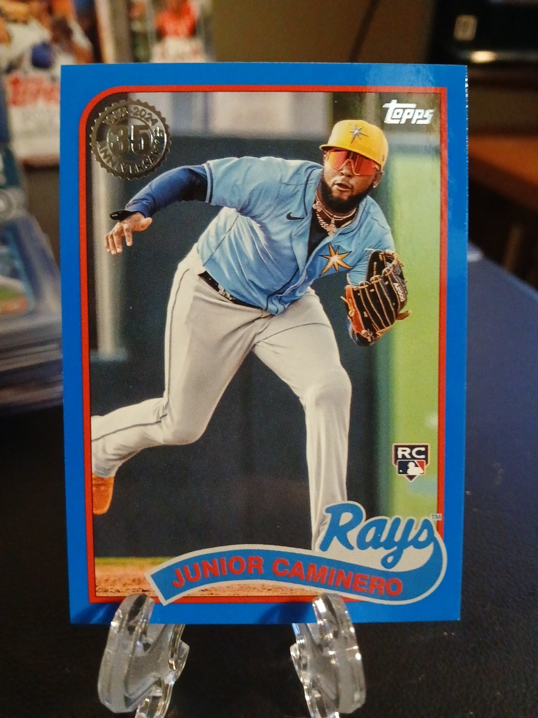 2024 Topps Update Series - 1989 Topps Baseball Junior Caminero #89US-16 Blue