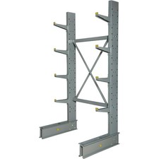 Global Industrial Single Sided Medium Duty Cantilever Rack Starter 2" Lip