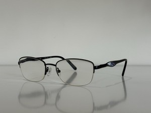 Swarovski BABBA Half Rim Black Crystals Eyeglasses Frame 51-18-135