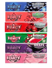 6x Juicy Jay's Rolling Papers Flavored KING SIZE Variety Bundle #4 FREE SHPN