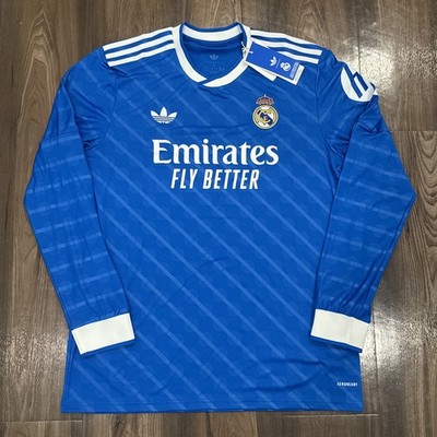 Adidas Real Madrid 25/26 Long Sleeve Third Jersey Blue 25/26
