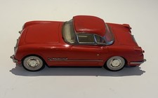 Vintage Tin Plate 1953 Red Chevrolet Corvette Friction Motor Car Toy Working VGC