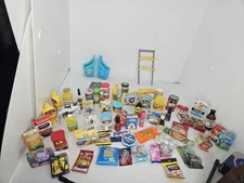 Zuru Mini Brands Food Toys Lot of 60 + Shopping Carts Used Condition Mixed Lot