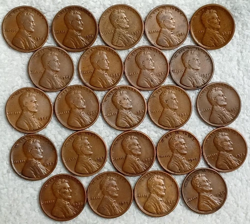 1923S 1921S 1924S,More VG/Better 24 Wheat Cents+Bonus + 1926S-SEE DESC Lots 4-7