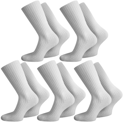 Arztsocken Schwesternsocken 10 Paar - 100% Baumwolle ohne Gummidruck Diabetiker