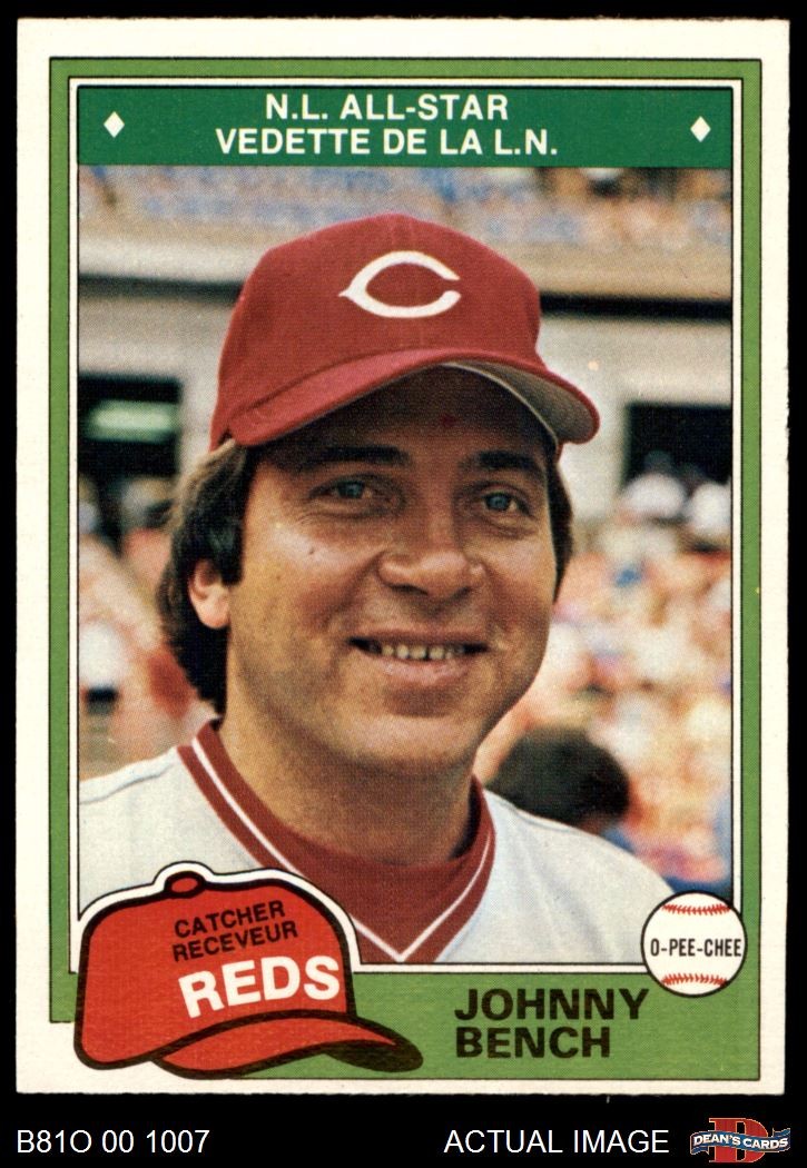 1981 O-Pee-Chee #286 Johnny Bench Reds HOF 7 - NM