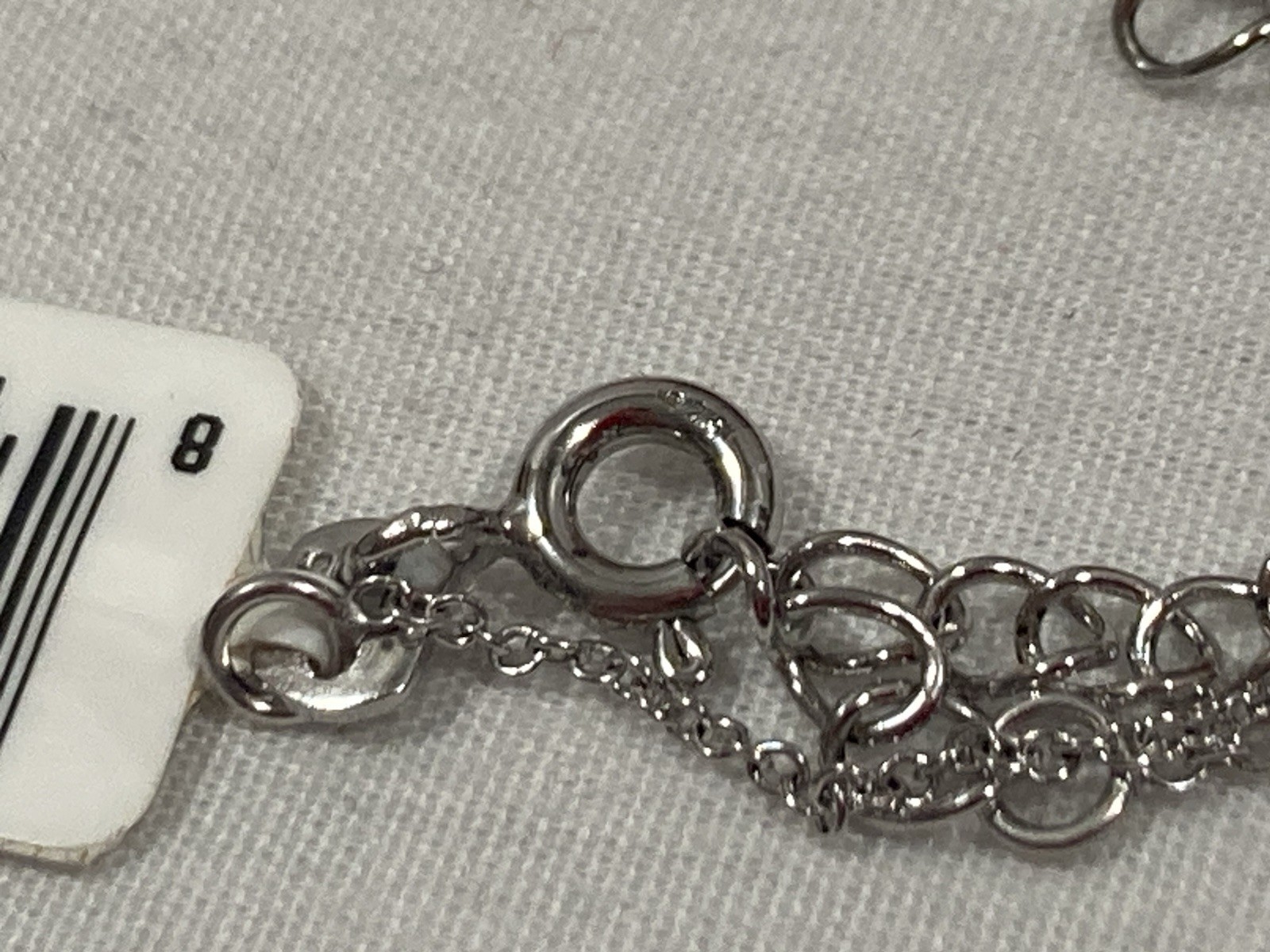 NEW WTJ 925 Sterling Silver Hershey’s Kiss Pendant & Necklace 18" WITH TAG & BOX