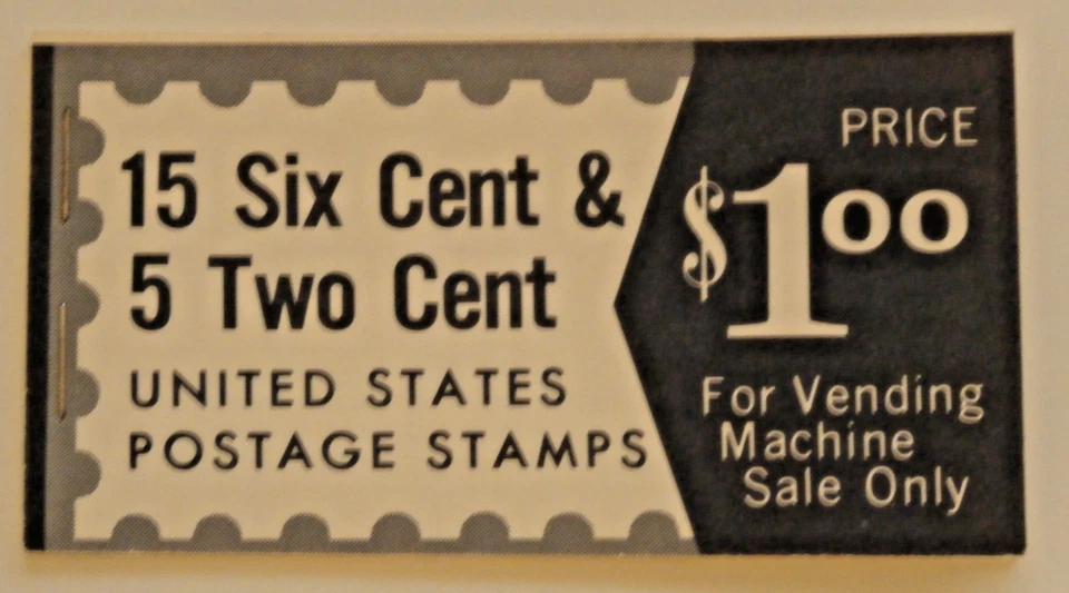 BK-120 FULL BOOKLET 4 PANES 6 CENT IKE + 2 CENT FRANK LLOYD WRIGHT  #40 - Image 2 of 4