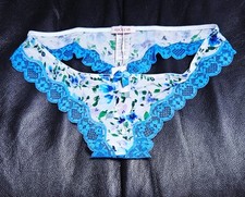 S VICTORIA'S SECRET VS SATIN SMOOTH LACE SILKY THONG BIKINI DREAM ANGELS PANTIES