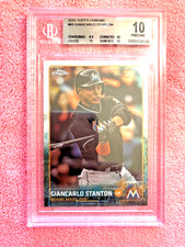 2015 Topps Chrome Giancarlo Stanton BGS Pristine 10! Non Auto