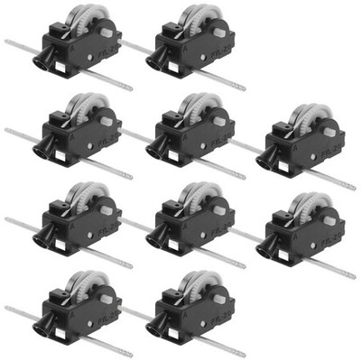 10Pcs Durable Plastic DIY Black Pull Cord Clockwork Toy Replacement Parts