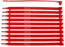 100 Plastic Security Seals - Numbered Tamper Seals for Trucks, Trailers, and Con
