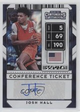 2020 Contenders Draft Picks Sticker Conference Ticket 29/99 Josh Hall Auto qy0