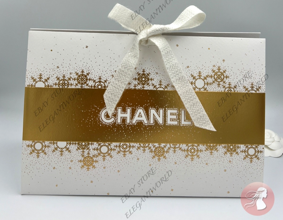 CHANEL Origami Signature GIFT BOX w/ Ribbon & Tissue 11