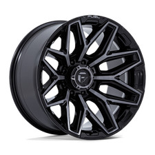 20x9 Fuel Flux Gloss Black Brushed Face With Gray Tint Wheel 8x170 1mm