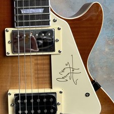 Custom LP Jimmy Page Flame Maple Top Electric Guitar HH Pickups USA Shipment
