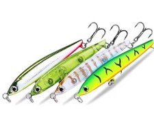 4 Piece Set Hooked Fishing Bait/Lures 10 Different Sets 56mm 3.3g Brand New