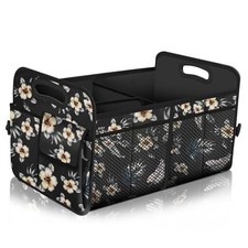 Car Trunk Organizer,Car Storage Organizer with 72L Large Hibiscus flowers