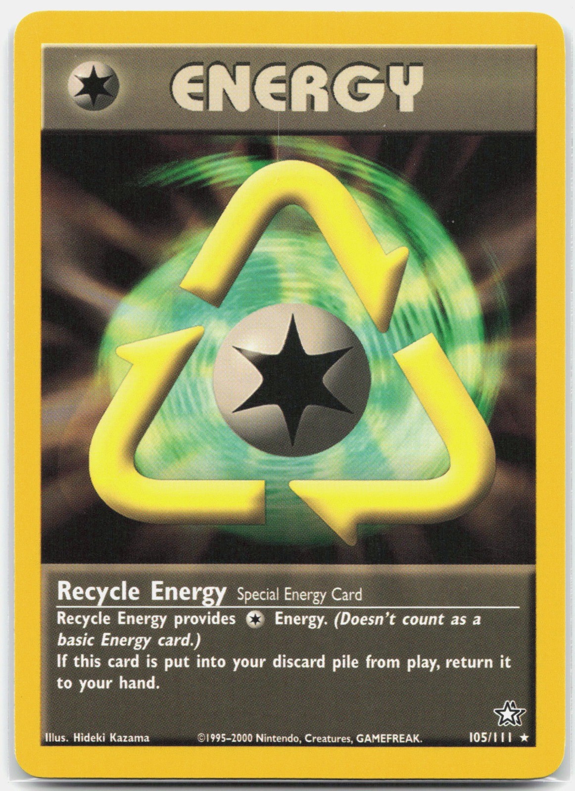 Recycle Energy Rare Neo Genesis N1 Special Energy Unlimited 105/111 2000 NM
