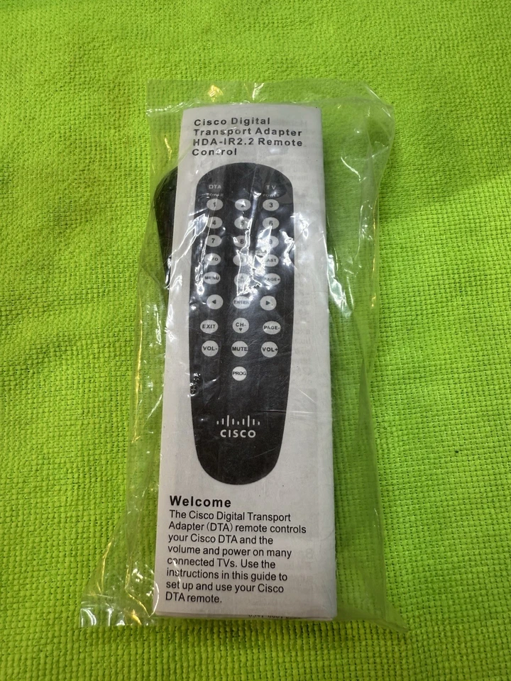 CISCO REMOTE CONTROL HDA-RF2.2 FOR DTA 170HD 270HD/DRX - New w/Instructions - Image 3 of 4