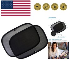 Car Window Shades for Baby 4 Pack - 21"x14" - Sun Shade Blocker, Cling - Glar...