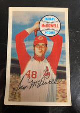 1970 KELLOGGS BASEBALL #50 SAM MCDOWELL.  EXCELLENT