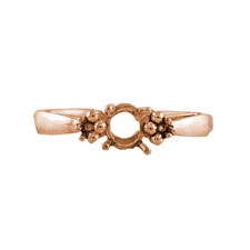 925 Sterling Silver 4x5mm Oval Semi Mount Three-Stone Ring For Engagement Ring