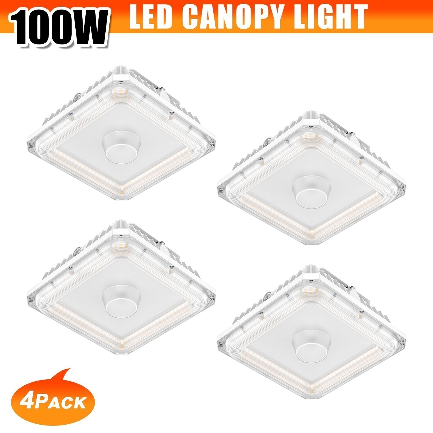 Light With Photocell, 60w 80w 100w Adjustable, 3000k/4000k/5000k