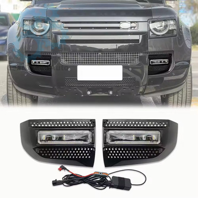 Pair Front Fog Light Driving Lamp For Land Rover Defender 90 110 130 2020-2026