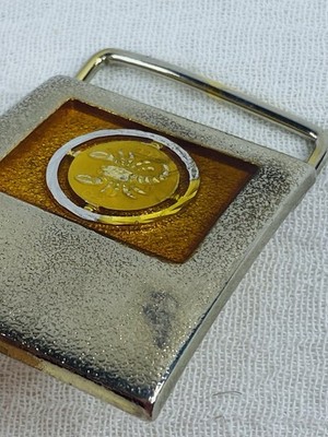 Vintage Lee NY Zodiac Scorpio Astrological Belt Buckle Vintage LEE Zodiac Belt Buckle: Scorpio 2 main image 3