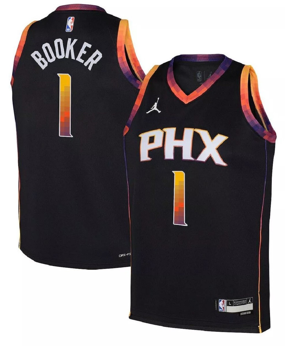 Devin Booker - Phoenix Suns -Nike -Black Swingman Jersey- Youth XL