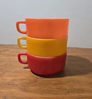 Anchor Hocking Fire King Oven Safe Soup Bowls Set Of 3 D ring (Chipped)