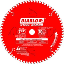 Diablo Steel Demon 7-1/4in. Circular Saw Blade, Ferrous Metal Cutting, 70T,