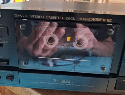 JVC TD-V711 Super Digifine Kassettendeck 3 Head Dolby B/C HX Pro schwarz