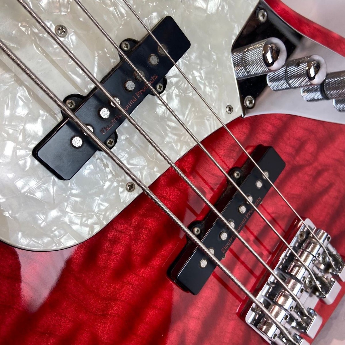 ESP Buzz Bass 4st See Thru Festa Red 2006 tetsuya model