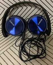   Sony MDR-ZX310AP Wired On Ear Headphones w/ Mic, Blue   NO BOX