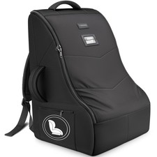 YOREPEK Carseat Cover Padded Backpack Carrier Airplane Travel Black