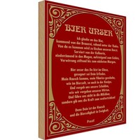 Holzschild 18X12 Cm Alkohol Prost Bier Unser Deko Geschenk Holz Schild