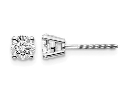 2/3 Karat (ctw VS2-Si1, D-E-F) Lab Grown Diamant Solitär Ohrringe 14K Gold