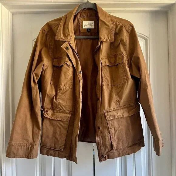 Universal Thread Brown Anorak Zip Jacket Safari P… - image 1