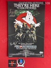 Sigourney Weaver Dan Aykroyd dual signed 11x17 photo Ghostbusters Beckett COA