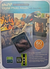Digital Photo Album Keychain, Rechargeable, Slim Design, 60 Image Capacity, NEW 