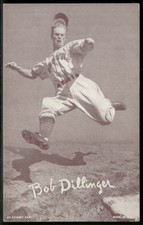 1947-66 Exhibits (W461) #NNO Bob Dillinger GD/VG (crease)