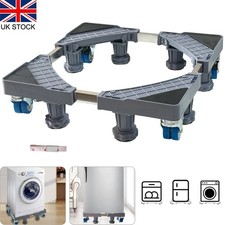 Adjustable Washing Machine Stand Fridge Freezer Base Mobile Roller Dolly Wheels