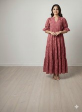 SHEIN Women One Pieces DIY Project Long Maxi Dress In Brown Large Size