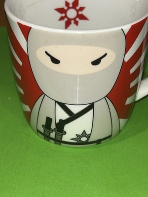 Vintage Coffee Mug Ukido Ninja Warriors  Toshi  Awesome Design Australian Discon